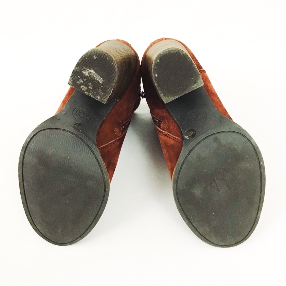 Lucky Brand Latonya Belted Bootie in Russet Nubuck | Size 7.5 - Picture 13 of 13